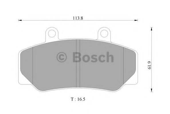 BOSCH 21178 Комплект гальмівних колодок, дискове гальмо