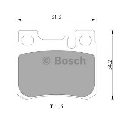 BOSCH DB1296 Комплект гальмівних колодок, дискове гальмо
