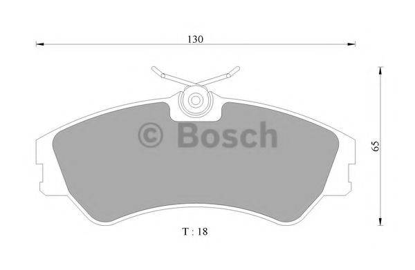 BOSCH DB1316 Комплект гальмівних колодок, дискове гальмо