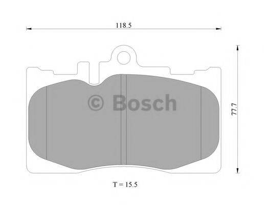 BOSCH BP4568 Комплект гальмівних колодок, дискове гальмо