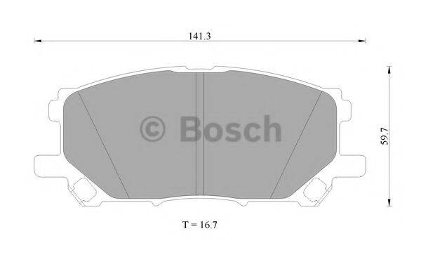 BOSCH BP4574 Комплект гальмівних колодок, дискове гальмо