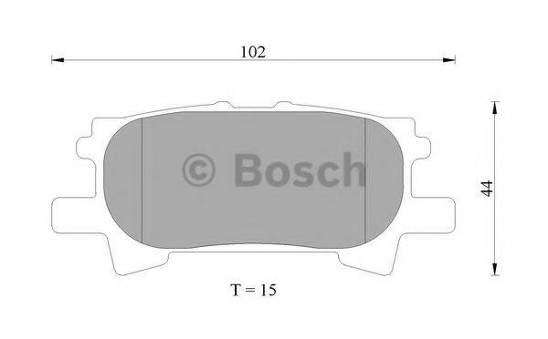 BOSCH BP4575 Комплект гальмівних колодок, дискове гальмо