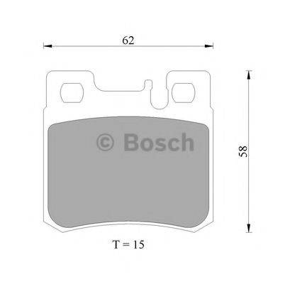 BOSCH DB1321 Комплект гальмівних колодок, дискове гальмо