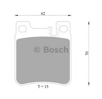 BOSCH DB1241 Комплект гальмівних колодок, дискове гальмо