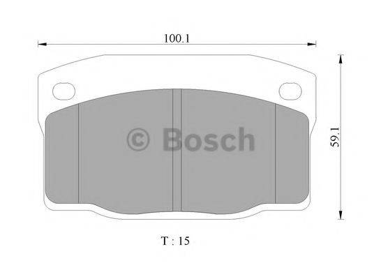 BOSCH DB1164 Комплект гальмівних колодок, дискове гальмо