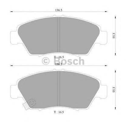 BOSCH BP9069 Комплект гальмівних колодок, дискове гальмо