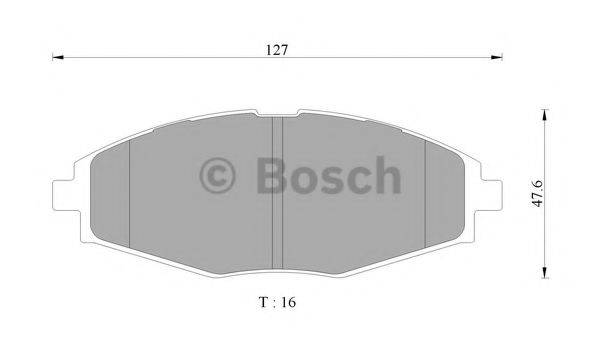 BOSCH BP9080 Комплект гальмівних колодок, дискове гальмо