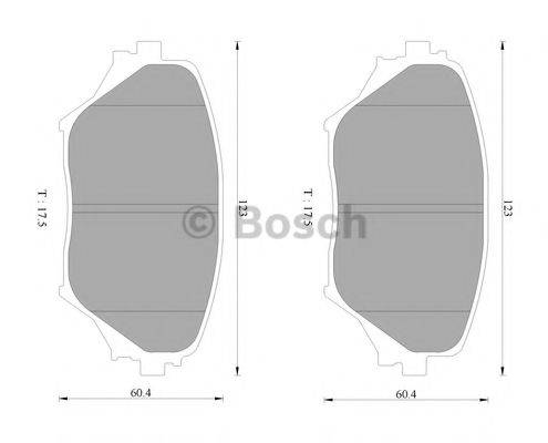 BOSCH BP9089 Комплект гальмівних колодок, дискове гальмо