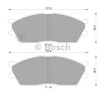 BOSCH BP9105 Комплект гальмівних колодок, дискове гальмо