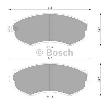 BOSCH DB1202 Комплект гальмівних колодок, дискове гальмо