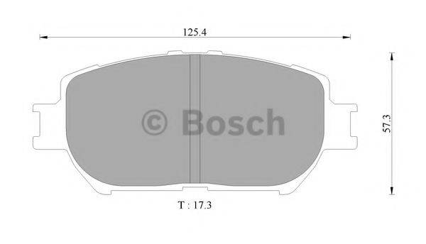 BOSCH BP9116 Комплект гальмівних колодок, дискове гальмо