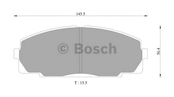 BOSCH BP9142 Комплект гальмівних колодок, дискове гальмо