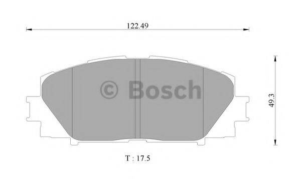 BOSCH BP9146 Комплект гальмівних колодок, дискове гальмо