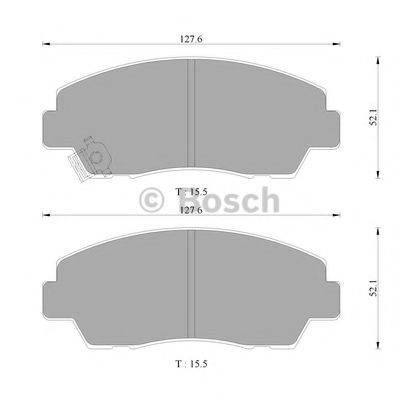 BOSCH 21 315 Комплект гальмівних колодок, дискове гальмо