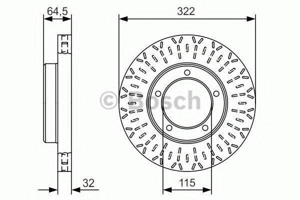 TOYOTA 4351260141 гальмівний диск