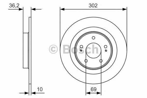 BOSCH BD 2005 гальмівний диск