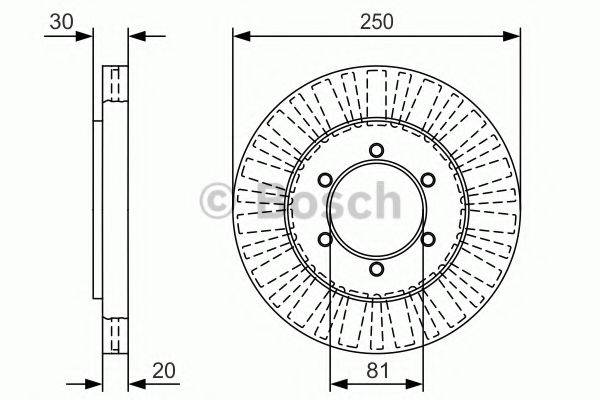 BOSCH BD1807 гальмівний диск