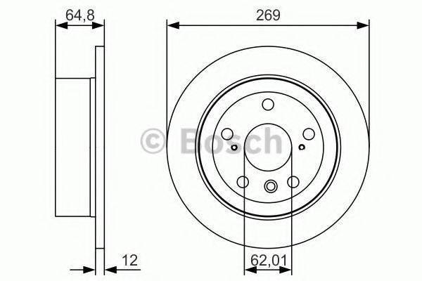 BOSCH BD1812 гальмівний диск