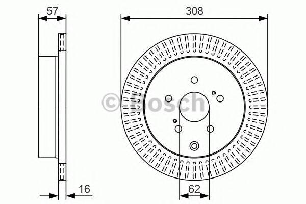 BOSCH BD1815 гальмівний диск