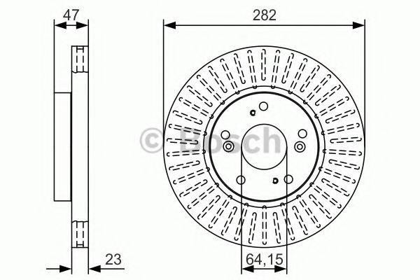BOSCH BD1816 гальмівний диск