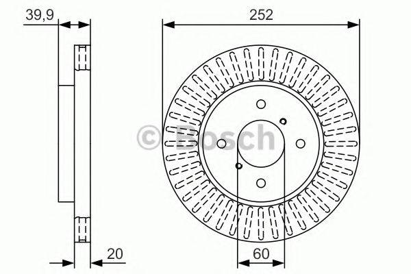 BOSCH BD1818 гальмівний диск