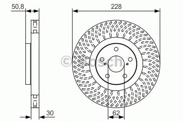 BOSCH BD1828 гальмівний диск