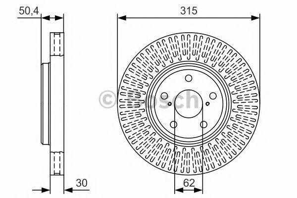 TOYOTA 43512 50220 гальмівний диск
