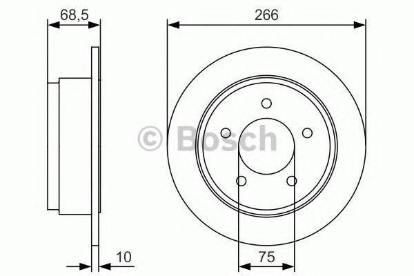 BOSCH BD1849 гальмівний диск