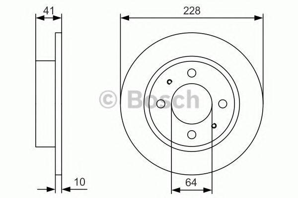 BOSCH BD1853 гальмівний диск