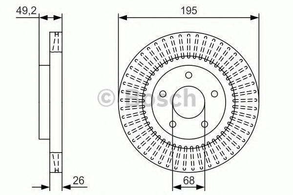 BOSCH BD2394 гальмівний диск