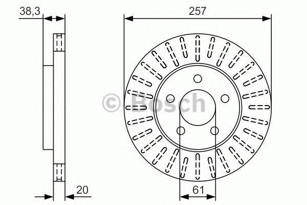BOSCH BD2404 гальмівний диск