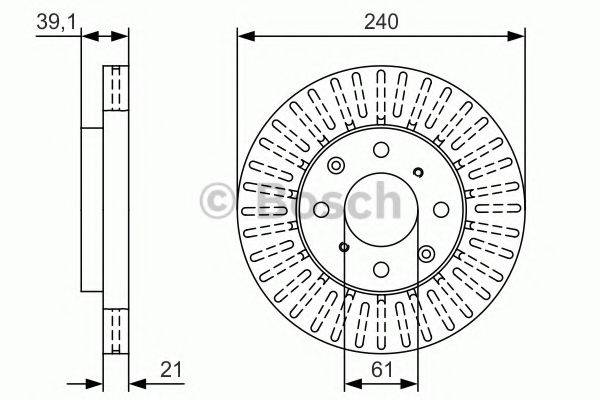 HONDA 45251SAA000 гальмівний диск