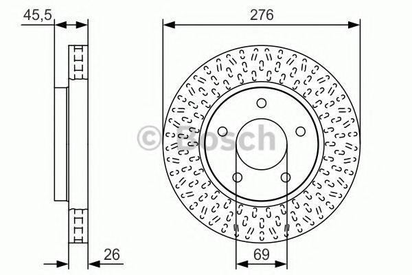 DODGE 5105513AA гальмівний диск