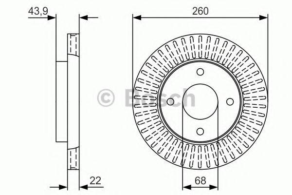 BOSCH BD2312 гальмівний диск