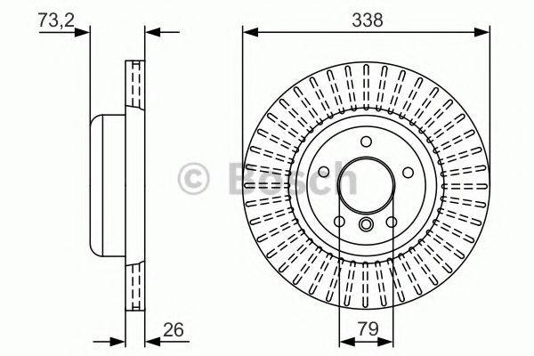 BOSCH BD2317 гальмівний диск