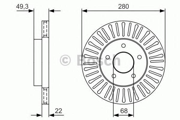 NISSAN 40206 5L300 гальмівний диск