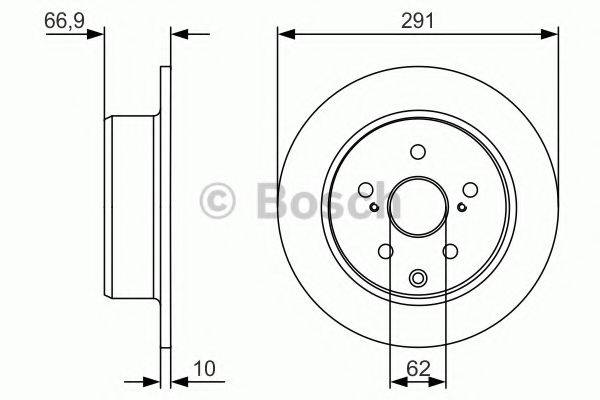 TOYOTA 42431-22180 гальмівний диск