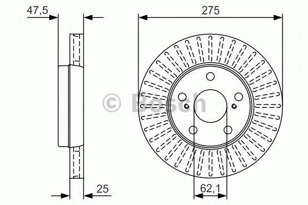 TOYOTA 43512 22220 гальмівний диск