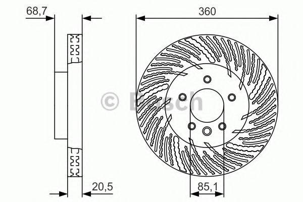 BOSCH BD2401 гальмівний диск