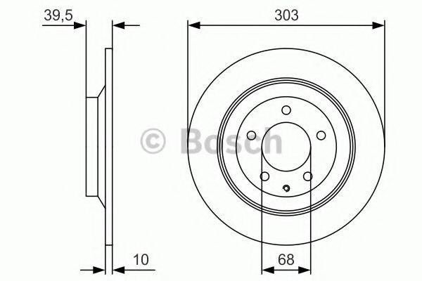 BOSCH BD2402 гальмівний диск