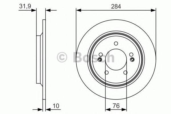BOSCH BD2235 гальмівний диск