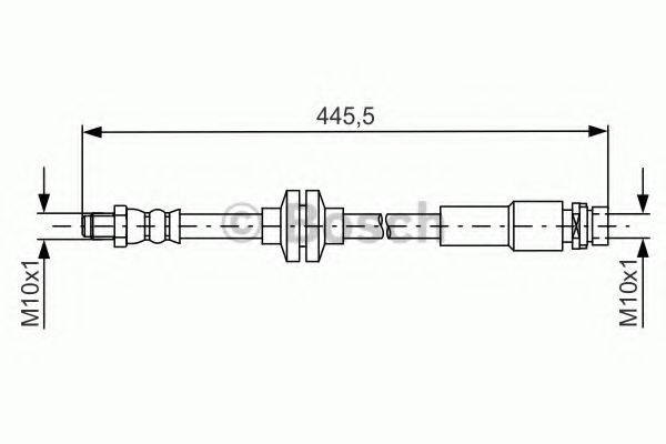 FORD AV612282AC Гальмівний шланг