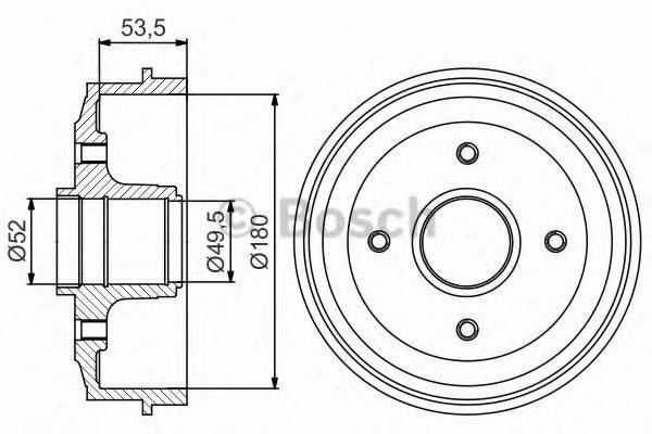 LUCAS ELECTRICAL DB 4090B Гальмівний барабан