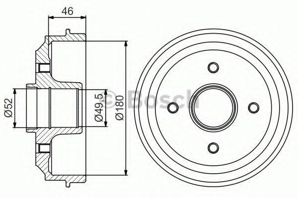 LUCAS ELECTRICAL DB 4159 B Гальмівний барабан