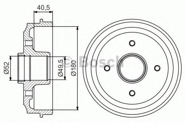 LUCAS ELECTRICAL DB 4160B Гальмівний барабан