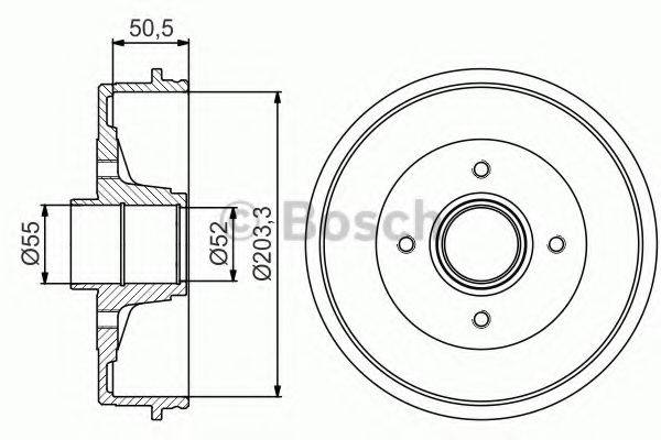 LUCAS ELECTRICAL DB 4212B Гальмівний барабан