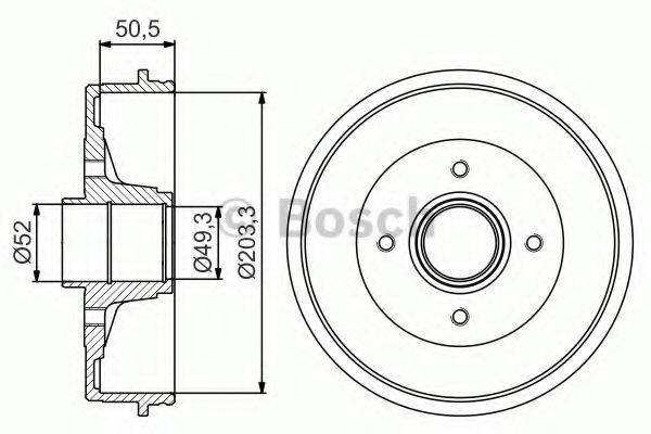LUCAS ELECTRICAL DB 4340 Гальмівний барабан