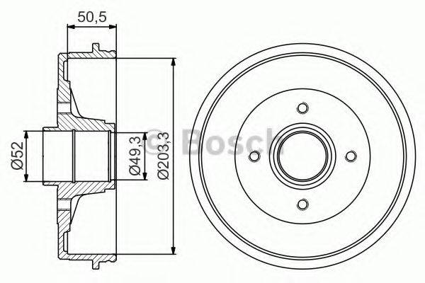 LUCAS ELECTRICAL DB 4340B Гальмівний барабан