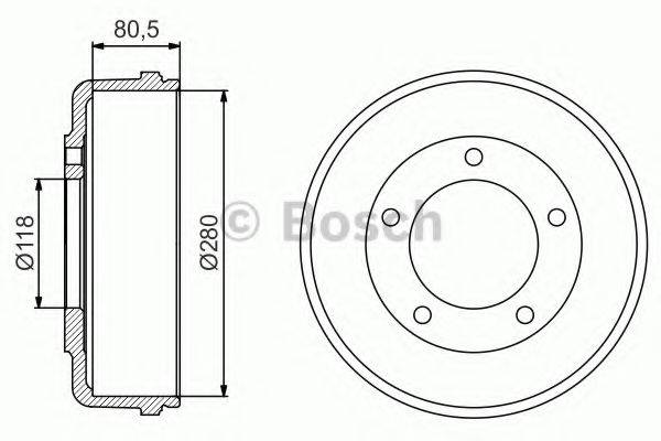 FORD 4041429 Гальмівний барабан