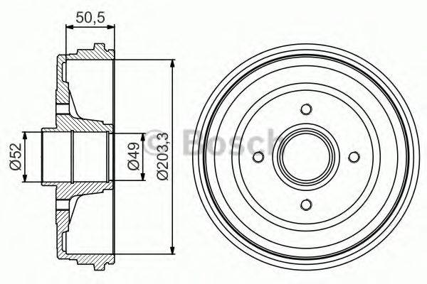 LUCAS ELECTRICAL DB 4363 Гальмівний барабан